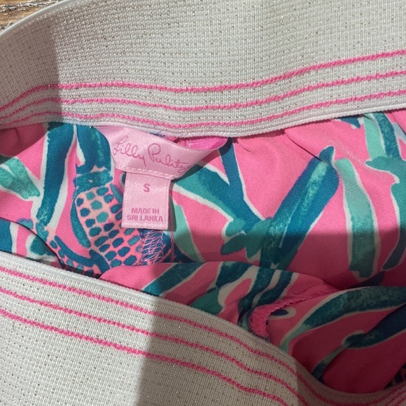 Lilly Pulitzer Rylan Shorts Elephant Mandevilla Pink Extra Lucky - Picture 6 of 11